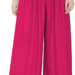 nest Women Regular Fit Pink Viscose Rayon Trousers-picture-13