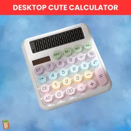 Desktop Cute Calculator, 12-Digit Large Display With Aesthetic Candy ColorI135 Desktop Cute Calculator, 12-Digit Large Display With Aesthetic Candy ColorE135 Basic Calculator-image-31