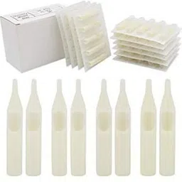 mumbai tattoo Disposable 5FT Tip WHITE Box (PACK OF 50) Disposable Round Liner Tattoo Needles-picture-37