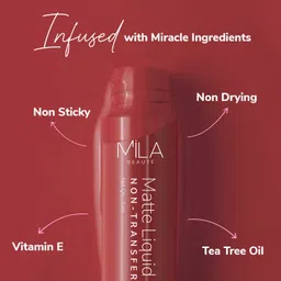 mila beauté Long Lasting & Non-Transfer Matte Liquid Lipstick Combo Pack of 3 Mauves & Pinks image 3