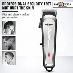Pick Ur Needs Rechargeable Hair Clipper / Trimmer With LED Display 3 Hrs Backup Professional Shaver For Men image 4