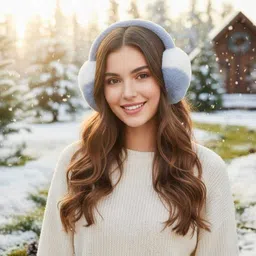 fighter Earmuff Caps for Kids/Girls Foldable Cute Ear Muff image 5