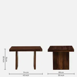woodsworth from pepperfry Speyer Sheesham Wood 4 Seater Dining Set In Scratch Resistant Provincial Teak Finish image 3