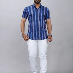 sti Men Regular Fit Self Design Casual Shirt image 3