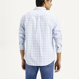 levi's Men Slim Fit Checkered Spread Collar Casual Shirt image 2