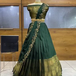 sonu creation Self Design Semi Stitched Lehenga Choli-picture-26