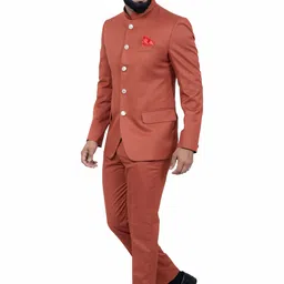 aljaami Men jodhpuri bandhgala Solid Suit image 3