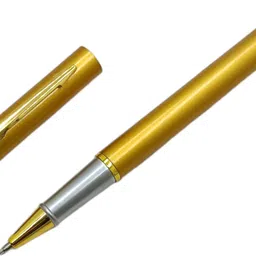 parmarth enterprises 801 Set Of 2 Metal Body Golden Colour With Gold Plated Clip Best Student Gift Ball Pen image 2