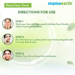 mamaearth Rose Water Face Toner with Witch Hazel & Rose Water for Pore Tightening Men & Women image 4