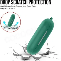 Cocoonkart Silicone Velcro Headphone Case For Silicone Case Cover For Soundcore by Anker V20i image 4