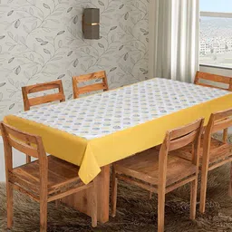 dekor world Cotton 4 Seater Self Design Table Cover-picture-42
