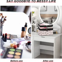 mmtsworld Women Pink Cosmetic Bag image 5