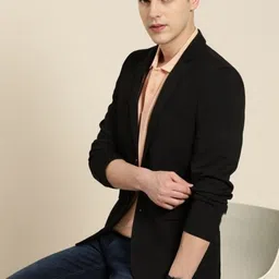 pp productions Men Solid Single Breasted Formal Blazer-picture-19