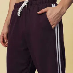 dogman Men Striped Purple Track Pants image 4