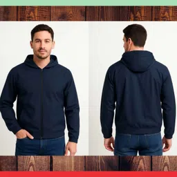 RainfunTrend Solid Men's Windcheaters Jacket Regular Fit Solid Men Wind Cheater image 2