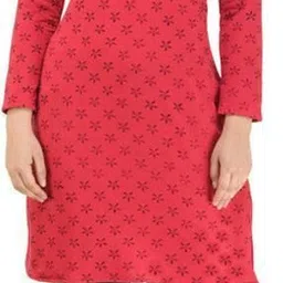 indeweaves Pack of 3 Women Floral Print Wool Frontslit Kurta image 3