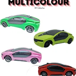 ctc creation BEST TOYS 3D LED Light Fast Modern Car with Remote Control image 3