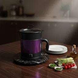 Multifunctional Fast Electric Kettle,Personal Cooker Boil Water,Milk D13 Egg Cooker, Food Steamer, Rice Cooker, Travel Cooker-image-63