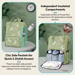 staranddaisy Baby Diaper Bag Spacious, Waterproof Backpack with Multiple Pockets Mothers Maternity Bags for Travel Diaper Backpack image 4