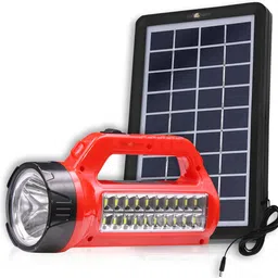 daily needs shop Emergency LED Rechargeable Torch Light 50W + 20 SMD Side Tube With Solar Panel Torch-picture-18