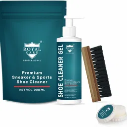 ROYAL CARE PROFESSIONAL Shoe Cleaner Kit 100ml with Shoe Brush & Shiner Sponge for All Footwear Types Cleaner-picture-13