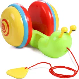 intelliskills Jumbo Pull Along Snail Toy for Kids, Non-Toxic Pulling Toy With Rattle Sound-picture-46