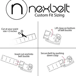 nexbelt Men Black Artificial Leather Belt image 3