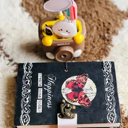 nizam handiicraft Happiness Printed Diary Notebook With Lock Clasp For Gift/Office A5 Diary 200 200 Pages image 4