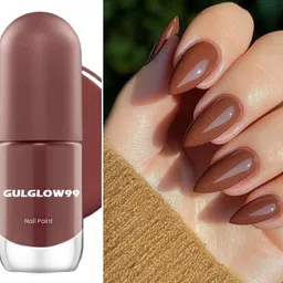 gulglow99 Brown Quick Dry GEL Shine Nail Polish for Women & Girls COCO BROWN-picture-40