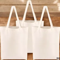 atrani Beige Men & Women Tote Canvas Cotton Beige Color Shoulder Bags for Girls/Colloge/Daily Use-Pack of 3-27-picture-27