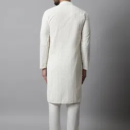 jompers Men Pure Cotton Kurta Pyjama Set image 3