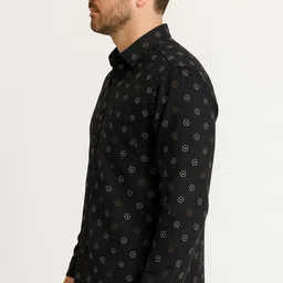 singaran fashion Men Regular Fit Floral Print Double Collar Casual Shirt image 3