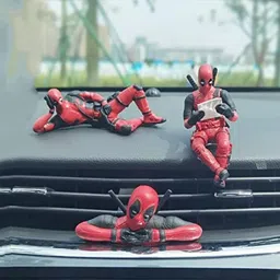 lavitra Deadpool - Action Figures 3 Figures Set Most Loved Comic Super Hero Car Interior Decorative Showpiece-10 cm-picture-11