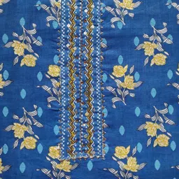 gc80 by gauri collection Unstitched Pure Cotton Salwar Suit Material Floral Print image 3