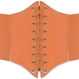 glowme Women Casual, Evening, Party, Formal Tan Texas Leatherite Reversible Belt image 1