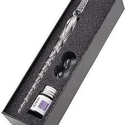 izone Style Crystal Glass Dip Pen Signature Pen Gifts Office School Business Supplies Calligraphy-picture-12