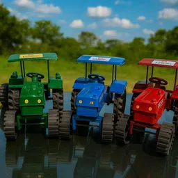 sumrak Unique Farming New Tractor Trolley Toys image 4