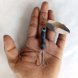 coral india Spinner Bait Brass Fishing Lure image 3