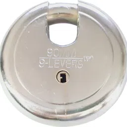 buckler Iron-Steel 90MM, 9 Levers with 4 Keys Shutter Lock Padlock image 4