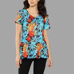 muhuratam Printed Women Swim-dress Multicolor Swimsuit image 1