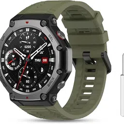 SwapME Silicone Band Compatible with Amazfit T-Rex 3, Soft Breathable Straps Wristbands Bracelet Replacement for T-Rex 3 Band Men Women Smart Watch Strap-picture-10