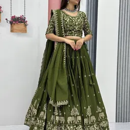 pedr trends Embroidered Semi Stitched Lehenga Choli-picture-10