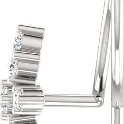 avsar Bhakti 18kt Diamond White Gold Nose Wire image 5