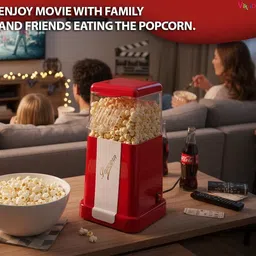 vikrida Jumbo Size 2025 Hot-Air Electric Popcorn Maker 8 Cups Oil-Free Snack Maker 2 L Popcorn Maker image 4