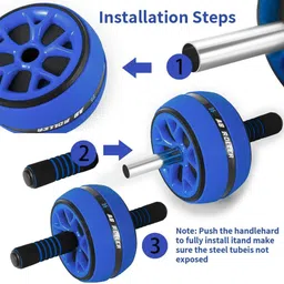 shopeleven Premium Ab Wheel for Home Gym Core Trainer for Men & Women Ab Exerciser image 3