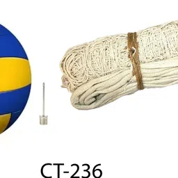 Classic Volleyball With Cotton Net CT-236 Volleyball Kit-image-2