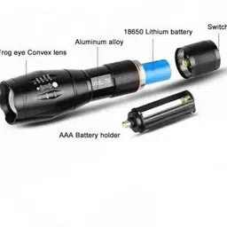 dmcef 5 Modes t-650 Portable Bright Waterproof Zoom able Long Range Focus Flashlight Torch image 4