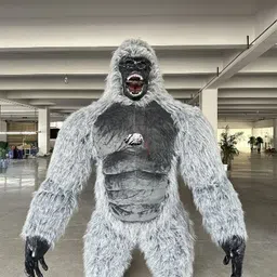 DB Pro Halloween Gorilla Inflatable Mascot Blow up Gorilla Fancy Dress Costume Elders Halloween Costume image 5