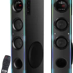 RZG D-108 Wireless Bluetooth Speaker With LED ,USB & FM Music System Home theater 120 W Bluetooth Tower Speaker-picture-41