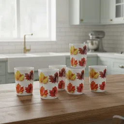 sm homes Maple Leaf Printed Tea & Coffee Cup | Lightweight & Break-Resistant Melamine Coffee Mug image 2